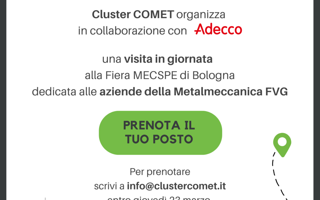 Visita MECSPE in giornata con COMET